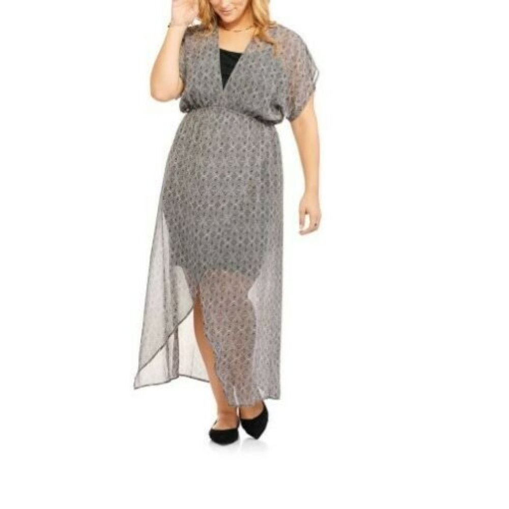 CALIFORNIA HAPPENINGS Women's Printed Chiffon Maxi